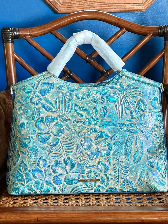 Brahmin Handbags - 💙🩵 NWOT Brahmin Blue Serenity Sonic Large Elaine Dazzling Hologram Handbag🩵💙